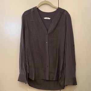 Vince Charcoal Button-Down Shirt